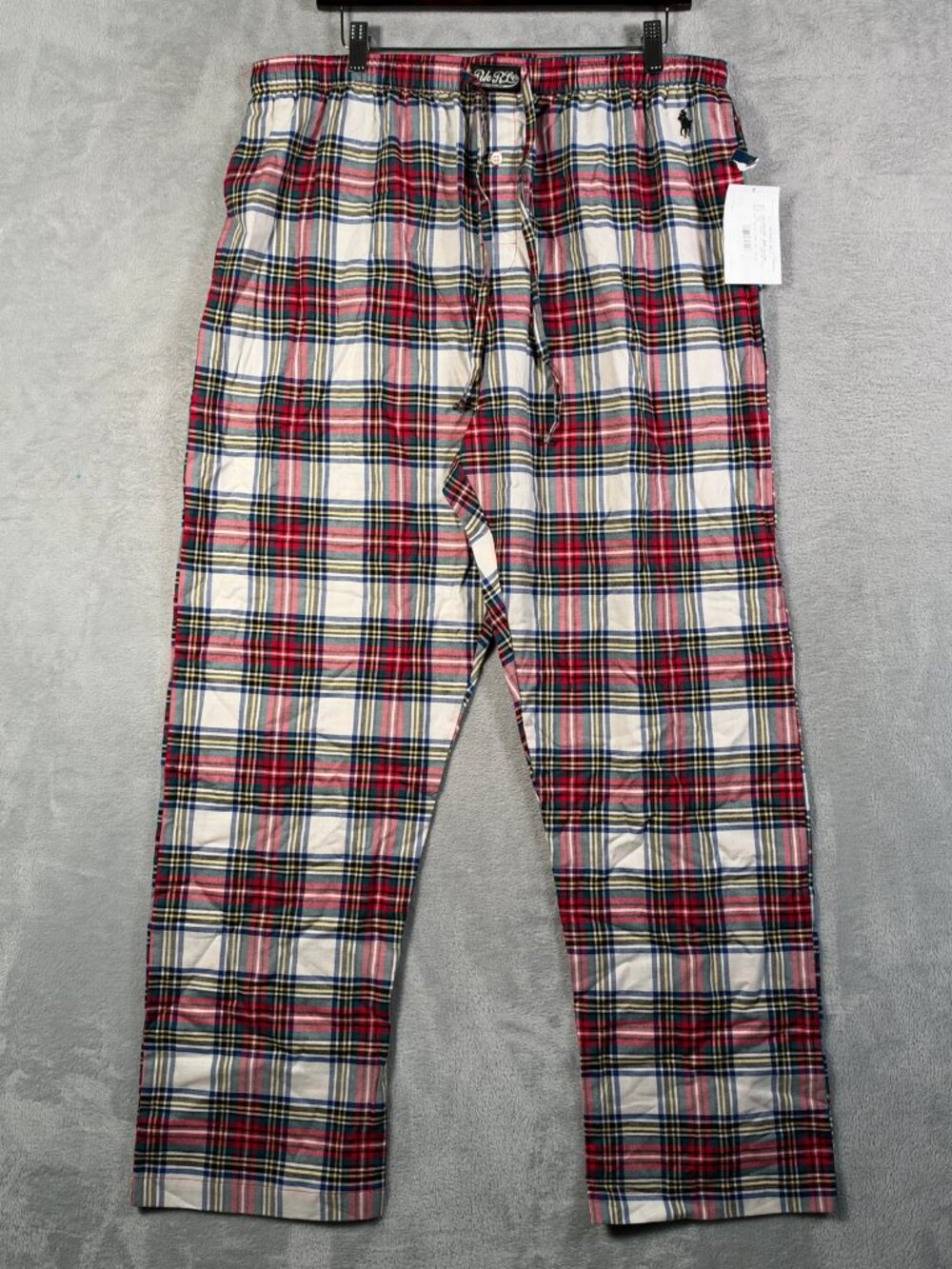 Polo Ralph Lauren Pajama Pants Mens XL Plaid Lightweight Flannel Lounge Sleep